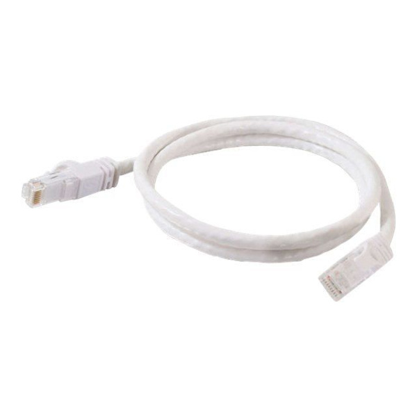 Patch ledning - C2G - CAT 6 - 50 cm - Støbt, Strandet, Uden krog - hvid