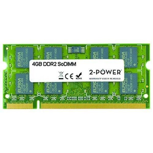 2-Power MEM4303A 4GB DDR2 8MHz Hukommelsesmodul - Hukommelsesmoduler (4GB, 1x4GB, DDR2, 8MH 108.1