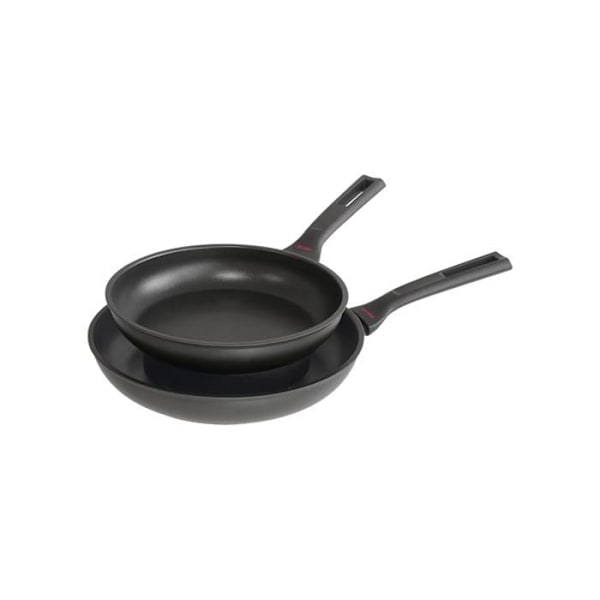 GUZZINI SET 2 PADELLE Ø 24-28 CM ''COOK&PLUS'' MUSTA, KEITTIÖ