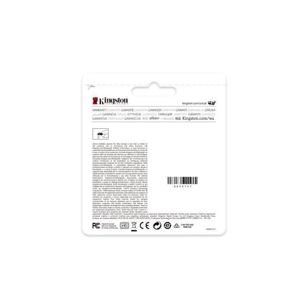 KINGSTON High Endurance microSDXC-kort - 64 GB - Klass 10/UHS-I (U1) - 95 MB/s Läs - 30 MB/sSpace Write