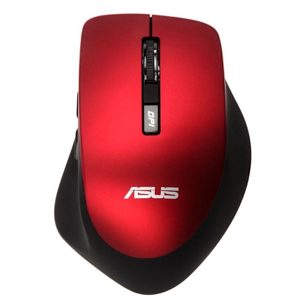 ASUS WT425 Mus - Trådlös - Optisk - 6 knappar - 1600 DPI - Röd