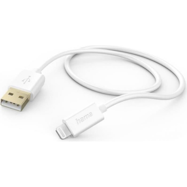 USB-kabel - Hama - 00201581 - 1,5 m - USB 2.0 - Lightning - Hvid