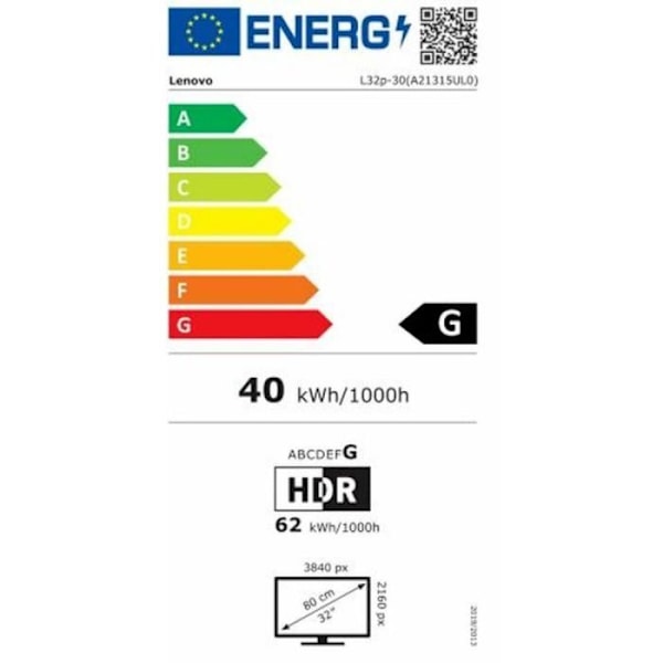 Lenovo L32p-30 4K Ultra HD 31,5" IPS LED -näyttö