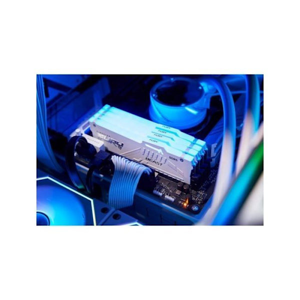 RAM - KINGSTON - FURY Beast - 32Gt - DDR5 - 6000MT/s - RGB Valkoinen