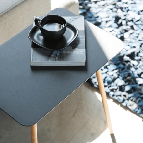 YAMAZAKI - Rektangulär sidobord L45 cm - PLAIN - Svart-Svart