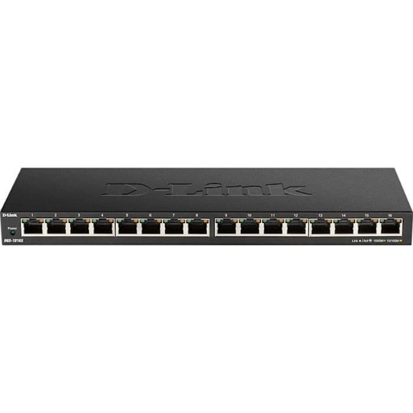 16-portars Gigabit-switch - Metallisk - DLINK - QoS 802.1p