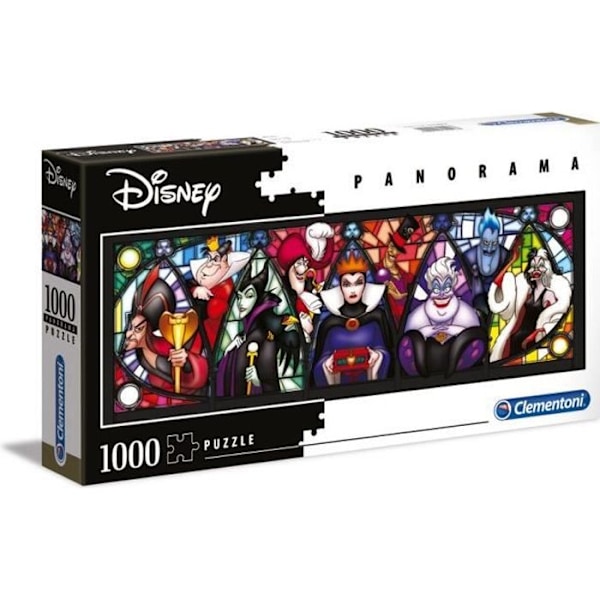 Puslespil - CLEMENTONI - Disney-skurke - 1000 brikker - Flerfarvet - Tegnefilm og tegneserier Flerfärgad