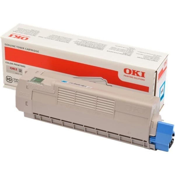 OKI C612 Cyan kompatibel tonerpatron - Yield 6000 sider ISO/IEC 19798