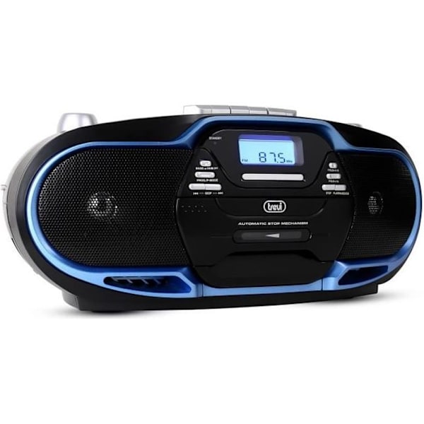 Boombox - TREVI - CMP 574 - CD-soitin, USB, Radio - Musta ja sininen