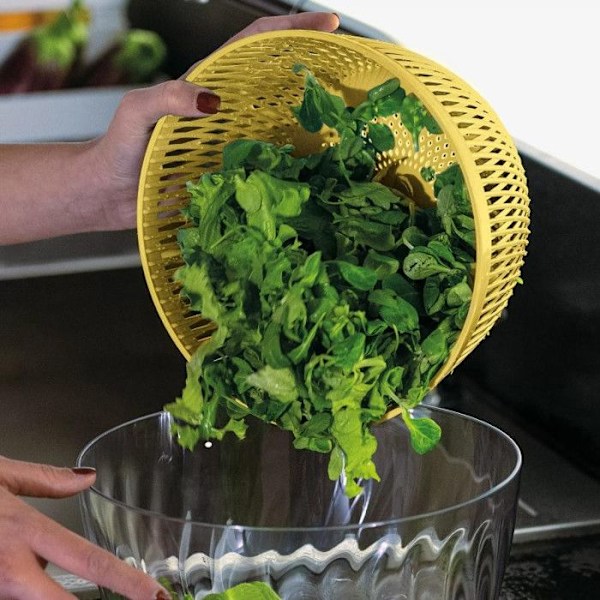GUZZINI Essoreuse 26 cm Spin & Store keltainen
