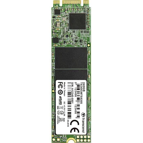 Transcend MTS820 Solid State Drive - 240 GB - M.2 - Serial ATA III - Snabb prestanda