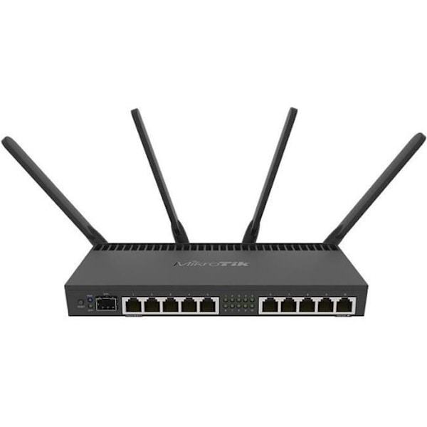Mikrotik RB4011iGS+5HacQ2HnD-IN langaton reititin Kaksikaistainen (2,4 GHz / 5 GHz) Gigabit Ethernet Musta musta