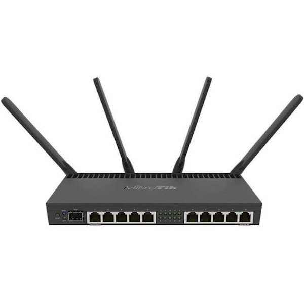 Mikrotik RB4011iGS+5HacQ2HnD-IN trådløs router Dual-band (2,4 GHz / 5 GHz) Gigabit Ethernet Sort Sort