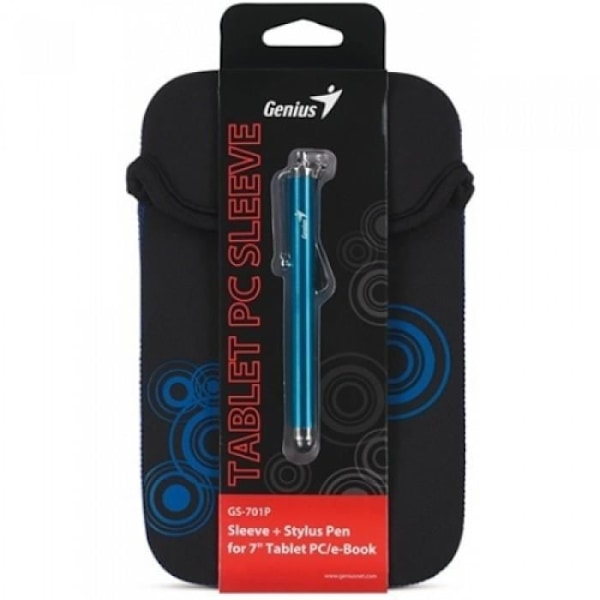 Genius GS-701P, etui, universal, 17,8 cm (7"), 55 g, sort, blå