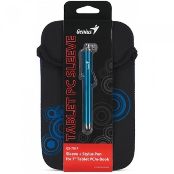 Genius GS-701P, kotelo, universaali, 17,8 cm (7"), 55 g, musta, sininen