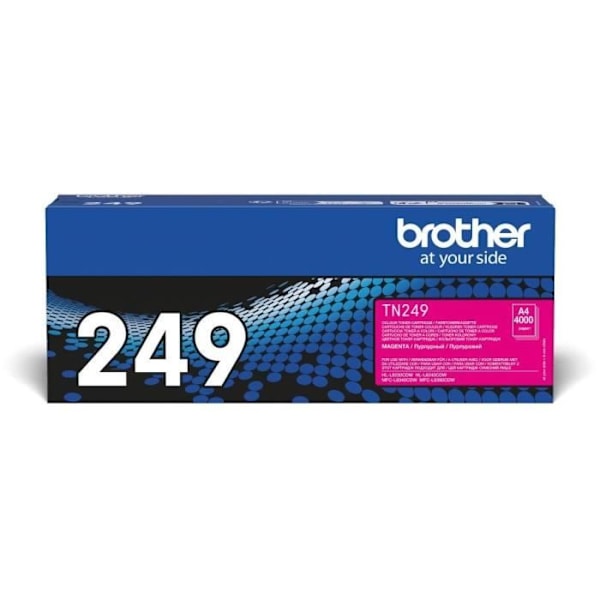 Toner med meget høj kapacitet - BROTHER - TN249M - Magenta - 4000 sider