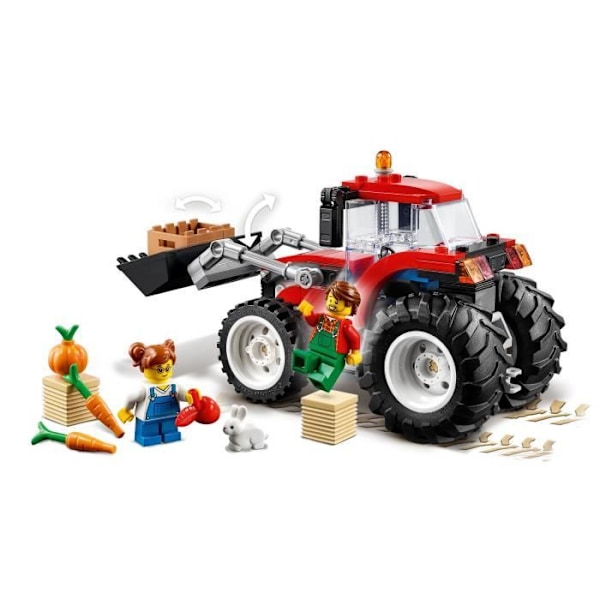 LEGO® City 60287 traktor, byggelegetøj, bondegårdsdyr, kanin minifigur Flerfärgad