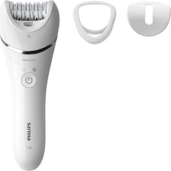 PHILIPS Satinelle Advanced BRE700/00 8000 Series Epilator - 100 % vandtæt hvid