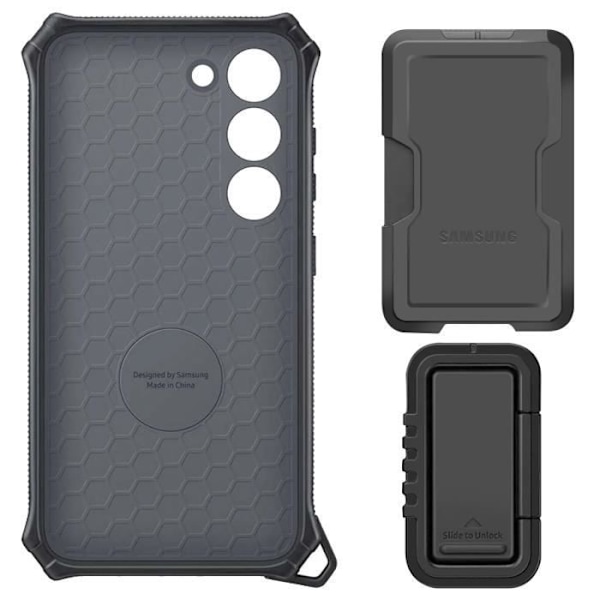 Coque - Samsung - Galaxy S25 - Robuste Gadget - Forstærket Beskyttelse - Sort sort