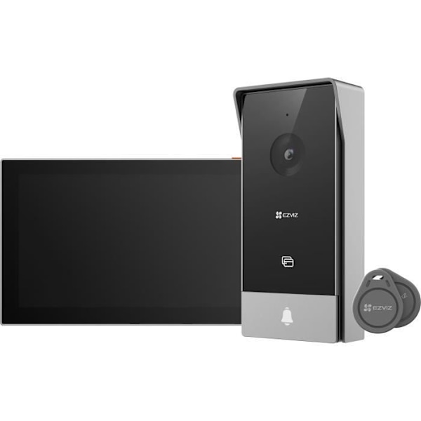 Visiophone - EZVIZ - HP5 - 1080p - Fjärrkontroll - 7" pekskärm - Vattentålig Grå og sort