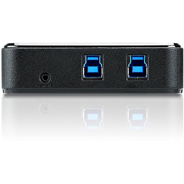 ATEN USB-delingsswitch - US234 iDate Super Hub - 2 USB 3.0-porte - Sort