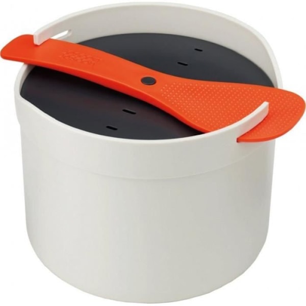 Mikroovn risgryder - Joseph Joseph - 2L - Sten/orange farve - Multifunktionel ske - 4 personer