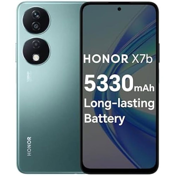 HONOR X7b ulåst mobiltelefon, 108 MP tredobbelt kamera, 6,8" 90Hz fuldvisningsskærm, 6GB+128GB, Android 13, Dual