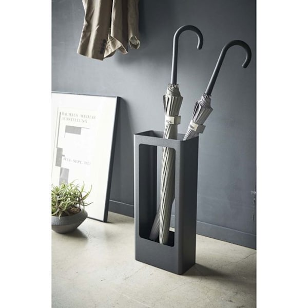 Paraplyholder - Tårn - Slim - Metal - Sort - Cylindrisk Svart