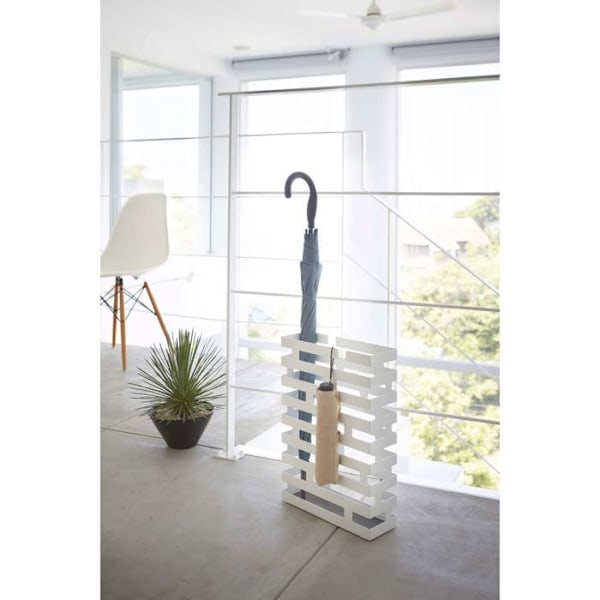Paraplyholder - Design - Mursten - Hvid - Stål - 43 cm i højde Vit