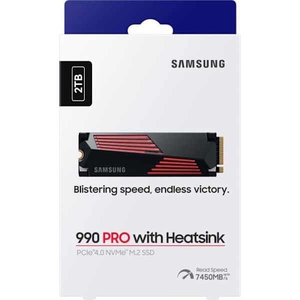 SAMSUNG sisäinen SSD 990 PRO jäähdytyselementillä 2 TB MZ-V9P2T0GW