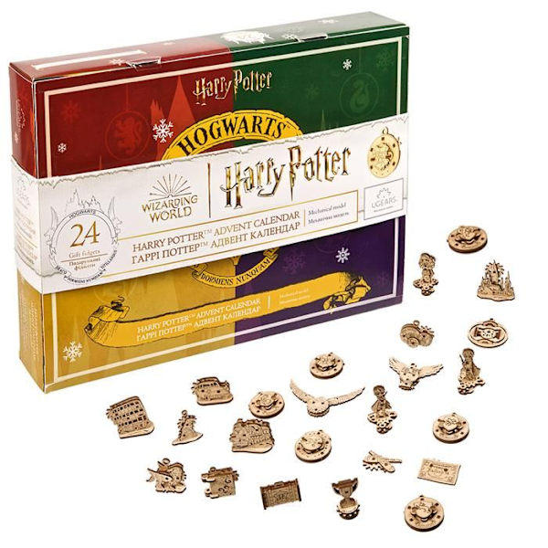 Adventskalender - Ugears - 3D puslespil i træ