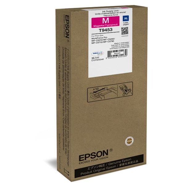 Epson blækpatron - WorkForce Pro WF-C5210DW - T9453 - 38,1 ml - XL - Magenta