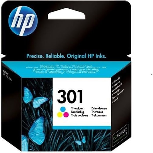 Alkuperäinen HP 301 kolmivärinen mustekasetti (CH562EE) HP Envy 4505:lle ja HP DeskJet 1050/1512/2548/3057A:lle