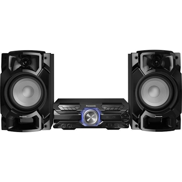 PANASONIC AKX520 - Mini kompakt Hi-fi-system - Bluetooth - 450W - Karaoke-funktion, dobbelt USB Sort
