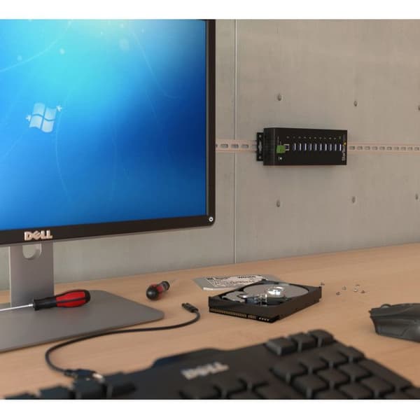 USB 3.0-hub - STARTECH.COM - ST1030USBM - 10 portar - Överspänningsskydd - Metall