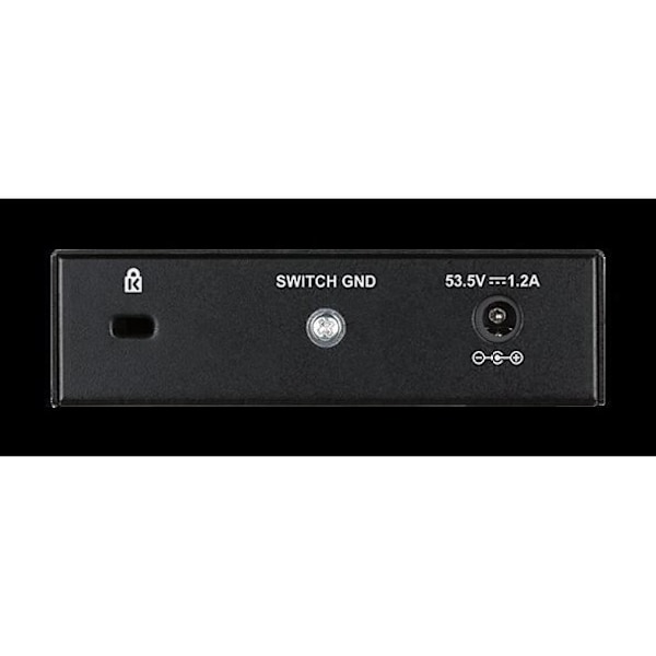 D-LINK DGS-1005P Desktop Switch - 5-Port Gigabit PoE+ - Svart