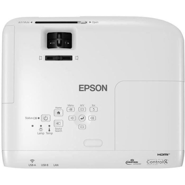 EPSON EB-W49 - Kannettava 3LCD projektori - 3800 lumenia (valkoinen) - 3800 lumenia (väri) - WXGA (1280 x 800)