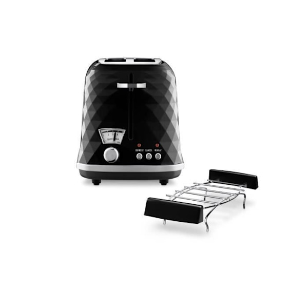 DeLonghi Brilliante, 2 dele, sort, 900, -, 220-240, 50 - 60, 185 mm