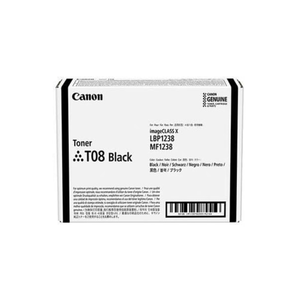 Toner - CANON - T08 SORT - 11000 sider - Kompatibel i-SENSYS - 1 stk.