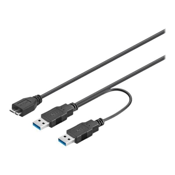 PremiumCord-virtajohto - USB-mikro-USB-tyyppi B (M) USB-tyyppiin A - 30 cm - musta