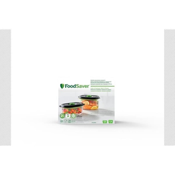 Foodsaver Pack tyhjiökone Fresh laatikot 0,7L + 1,2L