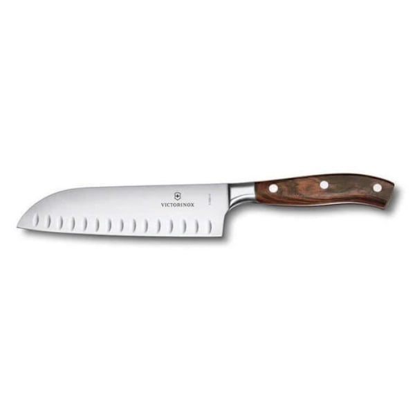 Victorinox Grand Maître Rosewood, Santoku kniv, 17 cm, takket, 7.7320.17G