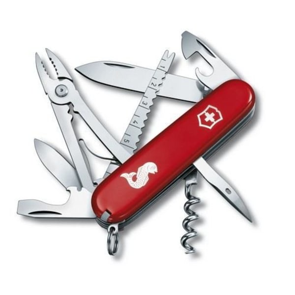 Victorinox schweizisk lommekniv 1.3653.72 - Red Fish mønster Rød