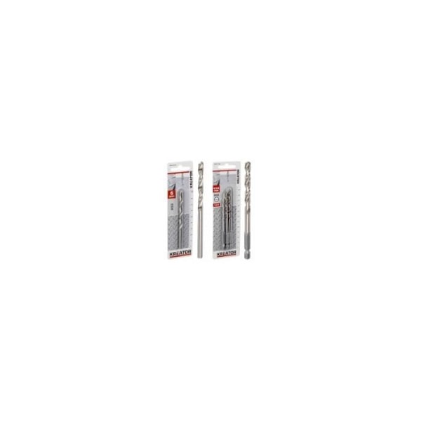 HSS Kreator metallborr - 3-pack borr med diameter 4/5/6 mm - Total längd 95 till 115 mm