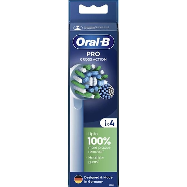 Oral-B Pro Cross Action hvid, 4 stk.