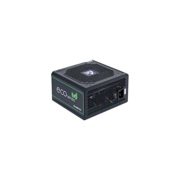 Chieftec Eco 600W PSU ATX12V / EPS12V / 80+ pronssi musta