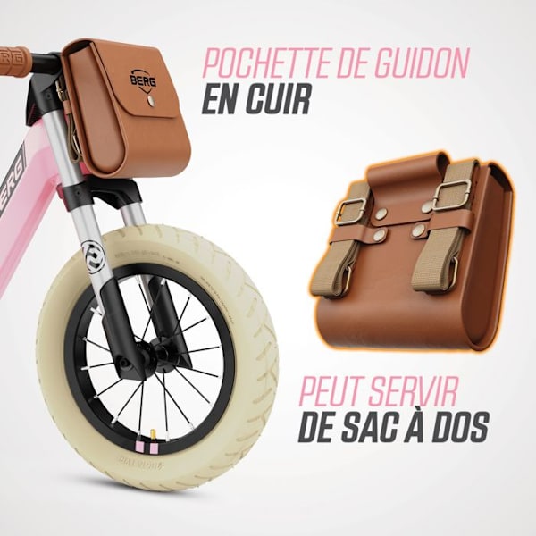 Balancecykel til børn - BERG Biky Retro Pink - Let og behagelig Grøn