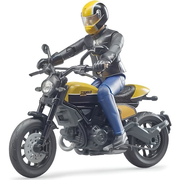 Lelu - BRUDER - Ducati Scrambler -moottoripyörä pyöräilijän kanssa - Ulkoilu - Lapsi - 4 vuotta