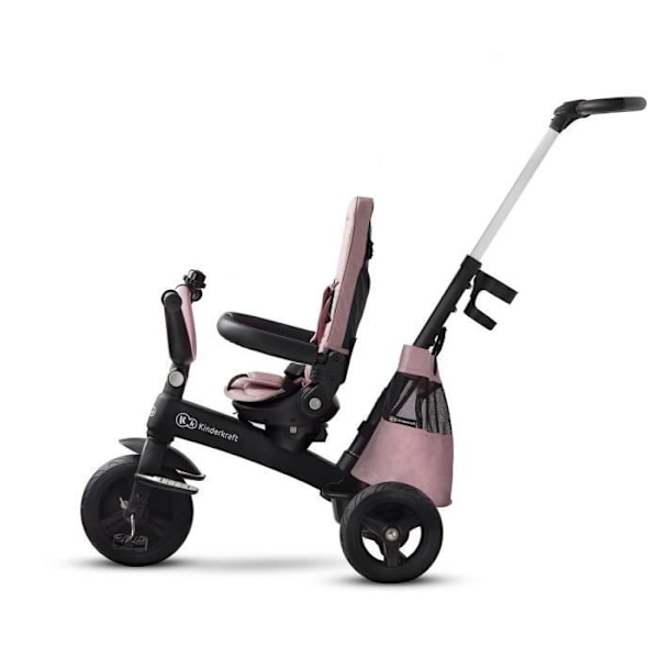 Tricycle KINDERKRAFT EASYTWIST Rose - 3 hjul - Letvægts - Evolutiv - Holdbar Lyserød