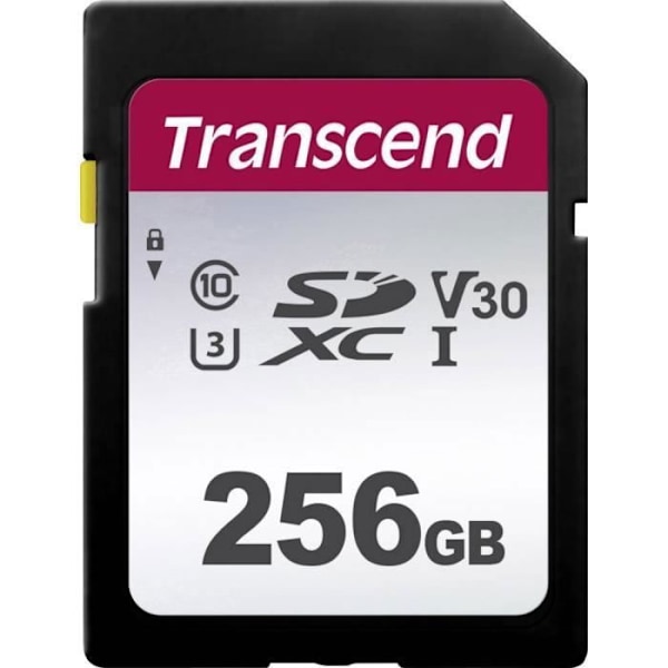 Flash-muistikortti - TRANSCEND - Premium 300S - 256 Gt - v30 Video Speed Class - UHS-I - UHS-Class 3